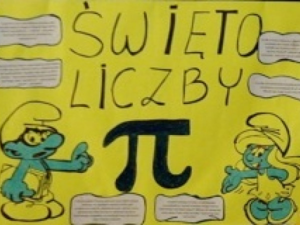 Plakat promujący Święto Liczby Pi