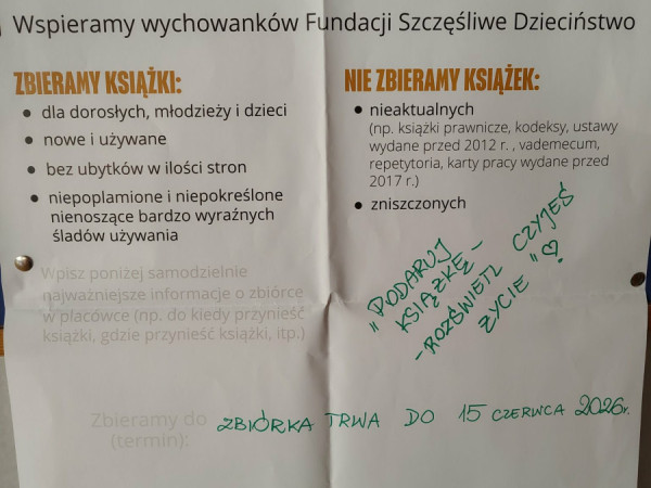 Charytatywna zbiórka książek