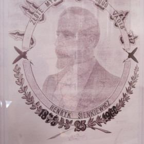 Makatka z wizerunkiem Henryka Sienkiewicza 