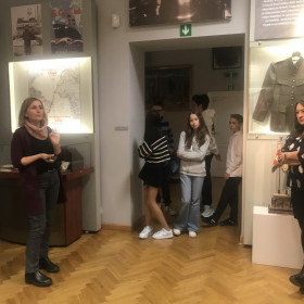 klasa 8a i 8b w muzeum
